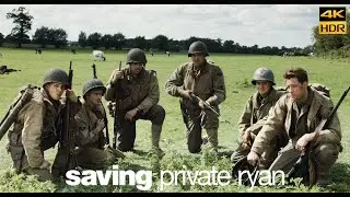 Saving Private Ryan (1998) | Machine Gun Nest Movie Clip 4K HDR10 Kodak 5247 Remastered