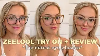 ZEELOOL TRY ON & REVIEW *the cutest most fashionable eyeglasses!*