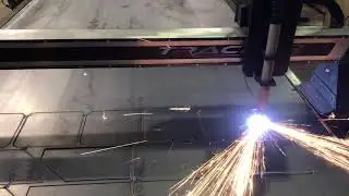 Tracker CNC Plasma Table cutting 1/4&rdquo; Mild Steel plate