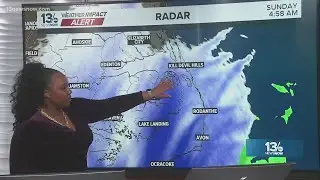 Weather Impact Alert: Low-pressure storm slowly pulls away from coast
