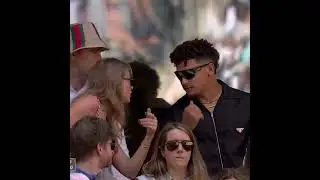 Patrick Mahomes, Travis Kelce and Taylor Swift at the US Open 👀 #shorts