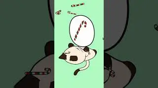 Cozy Cat Tapping & Candy Cane Rain 🎄 ASMR Animation
