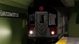 R142A 4 Local train ride Via Express From Coxwell Street  to Bridge street (Roblox Augmented)