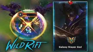 GALAXY SLAYER ZED GAMEPLAY | THE LEGENDARY SKIN - WILD RIFT