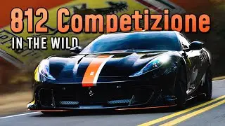 FERRARI 812 COMPETIZIONE DRIVE | 6.5L V12 Exhaust Sounds & Launch Control [4K] | IN THE WILD