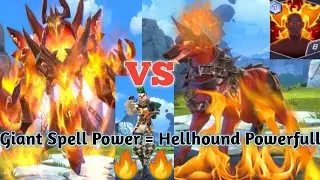Giant Power Spell makes Hellhound Overpower 🔥🔥 Summoners war: Lost Centuria