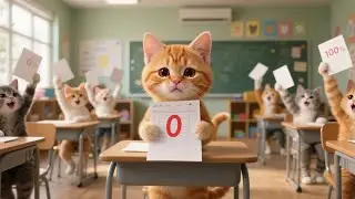 Kitten Gets a Zero on Her Test, Mama Cat Didn&rsquo;t Get Angry but Comforted Her with Love ❤️