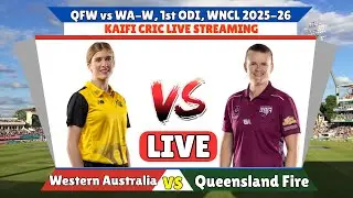 Western Australia vs Queensland Fire Women | WAW vs QFW LIVE | Women Australia One Day Cup 2025-26