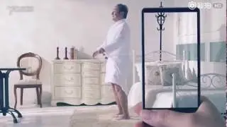 Sharp, latest Bezel-less Phone AD