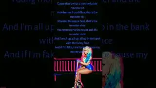 Monster Rap ~ Nicki Minaj #lyrics  #KanyeWest #nickiminaj
