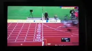 Men's 100m final British championships