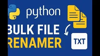 🚀 Python Project: Bulk File Renamer | Rename 100+ Files Automatically