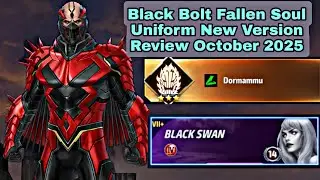 Обзор новой версии униформы Black Bolt Fallen Soul, октябрь 2025 г. &mdash; Marvel Future Fight