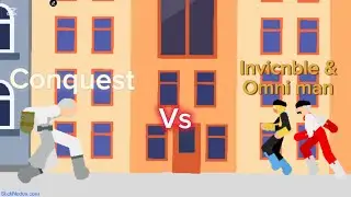 Conquest Vs Invincible & Omni man|Sticknodes Animation #Sticknodes #Capcut #Invicnble