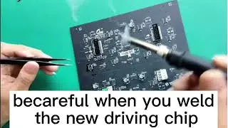 How to welding chip one LED panel/LED display troubleshooting/repair LED module/repair LED screen
