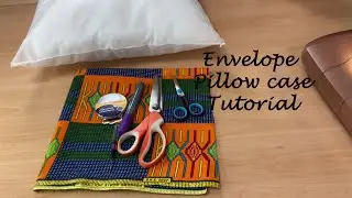 Easy Envelope Pillow Video Tutorial made with African Print Kent