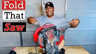 Распаковка складной торцовочной пилы Craftsman