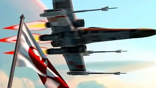 Star Wars X-Wing fly-by in Maya - 02: setting up flight path and camera layout