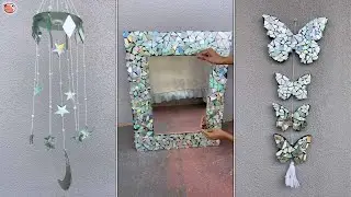 creating mosaic art with old DVD disks #DVDart #recycleDVD