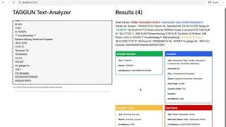 TAGGUN Engineering - Text-Analysis Demo