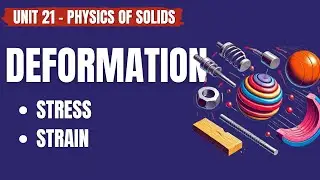 Deformation in One Dimension (Stress, Strain)| Unit # 21 Physics of Solids