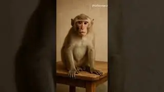 a monkey sitting on table #shorts #shortvideo #ytshorts