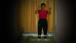 Qigong set 1 1 เสื้อแดงแนวนอน
