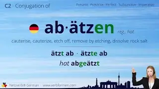 Conjugation of the verb 