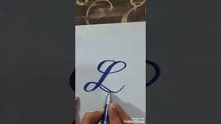 ( L ) new cursive letter L ' cursive font L , tattoo font L , how to written L #english #calligraphy
