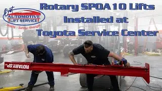 Rotary SPOA10 Lifts Installed at Toyota Service Center