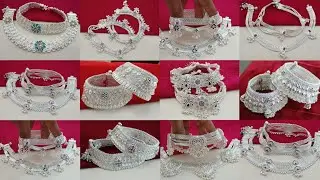 New Silver Rajwadi Payal Designs With Weight & Price 2025 || New Silver Fringed Payal Designs