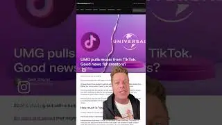 UMG pulls music from TikTok. Is this good news for creators? #musicindustry #shorts