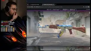 ohnePixel реагирует на первый в истории ST FN AK47 BLUE GEM 661 (1M$ AK)