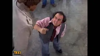 Louie Strings up Bobby After Teasing Him - Taxi