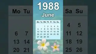 June 1988 Calendar