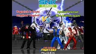 KOF MUGEN - The Yagami Twin Bros VS Arshad Usman's Mio Bullies team - Justice for Kartara