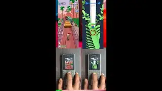 Subway Surfer and Stack Smash in Mini Nokia Phone Playing Game #38