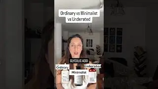 Ordinary vs Minimalist vs Underated: Who has the best Glycolic Acid? #honestreview #skincare #shorts