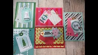 10 Cards & 5 Tags from Festive Tags Kit