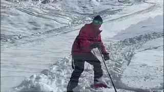 Skiing in Auli 2022 ! The first Run  ! Auli ski school Skiing class in Auli ! Ski Rent in Auli -Ajay