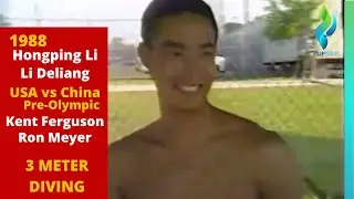 1988 USA Diving 3 Meter  vs China men 3 meter diving - Pre Olympic dual Meet