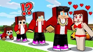 FAT to STRONG JJ LIFE CYCLE! JJ and Mikey EVOLUTION in Minecraft - Maizen
