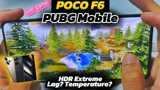 POCO F6 Test Game PUBG Mobile HDR Extreme Graphics | Temperature? Lag? | Full Handcam