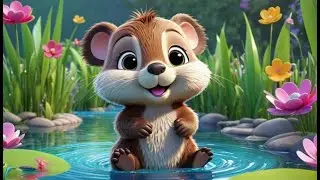 Rabos de castor fazem slap slap sla | Fun Portuguese Nursery Rhyme for Kids Songsa