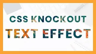 Clip image to text using CSS background-clip |  CSS Text Knockout Effect