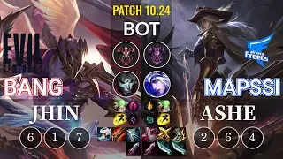 EG Bang Jhin vs AF MapSSi Ashe Bot - KR Patch 10.24