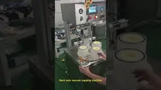 Semi automatic glass jar vacuum capping machine, manual glass bottle capper equipment