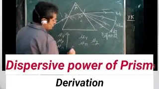 Dispersive power of prism .Time saving video