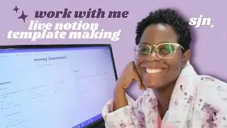 work on a budget tracking Notion template with me 🔴 LIVE