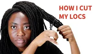 How I trim and cut my locs into a shape